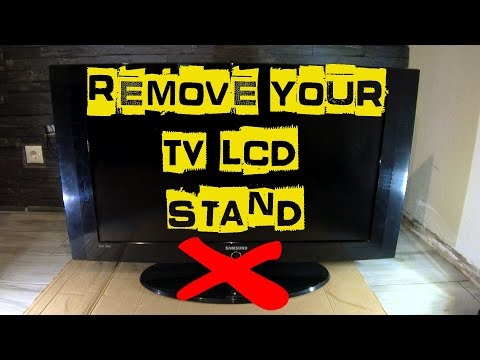 How to Remove the SAMSUNG LCD TV Stand / Base