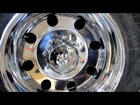 American Force Wheels Installation Video Ford 350 Dually 19.5 direct bolt- on Wheels.