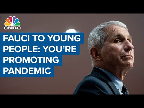 Dr. Anthony Fauci urges young people to take coronavirus seriously: 'You're propagating a pandemic'