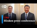 Live: US Secretary Blinken wraps up China visit | DW News