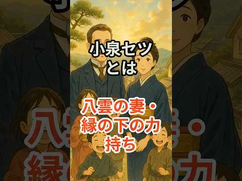 【（ばけばけ）小泉セツ】八雲の妻・縁の下の力持ち