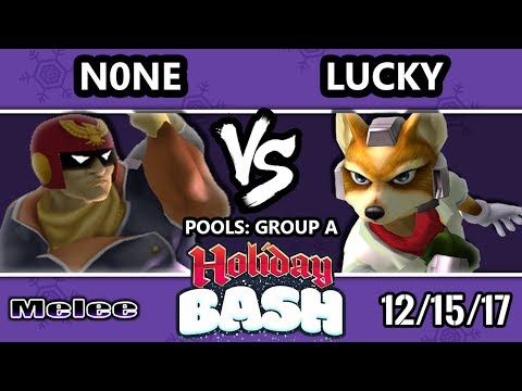Holiday Bash SSBM - ALG | n0ne (Captain Falcon) VS Lucky (Fox) - Melee Pools