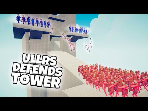 ULLRS DEFENDS TOWER VS EVERY FACTION | TABS MODDED GAMEPLAY