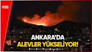 SON DAKİKA! - Ankara’nın Mamak İlçesinde Ağaçlık Alanda Çıkan Yangına 