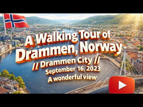 A Walking Tour of Drammen, Norway // Drammen City // September 16, 2023 // A wonderful view 