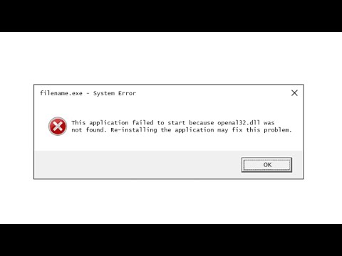Как исправить ошибку отсутствует openAL32.dll how to fix openal32.dll missing error