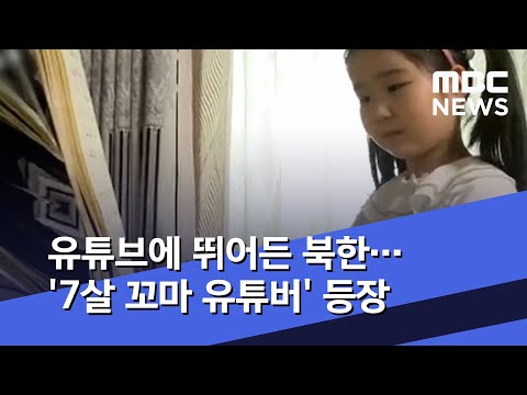 유튜브에 뛰어든 북한…'7살 꼬마 유튜버' 등장