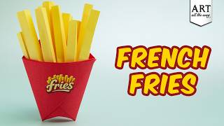 DIY French Fries 🍟✨ | Easy Paper Craft | Food Craft