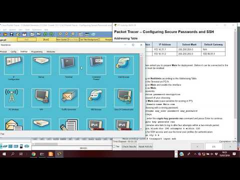 11.2.4.5 Packet Tracer – Configuring Secure Passwords and SSH #ProdiTIUMB