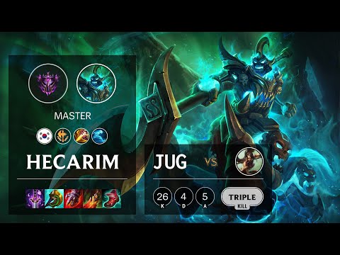 Hecarim Jungle vs Nidalee - KR Master Patch 11.19