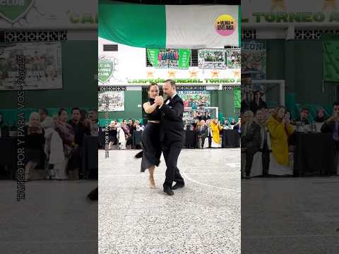  Andrea Serban  and  Endre Szeghalmi  are  dancing  to  the  tango  "  Rondando tu esquina  "  by  Osvaldo Pugliese
