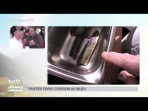 RECETTE : Truites Fario, cuisson au bleu, beurre frais fondu et carottes à l'oseille