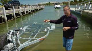 Best trailer depth for launching and retrieving a boat