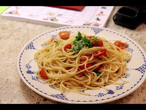 Anchovy Chilli Fast Pasta