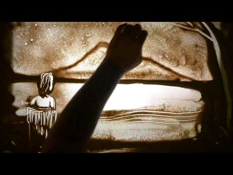 The Love Story of Hinemoa & Tutanekai ( in Sand).