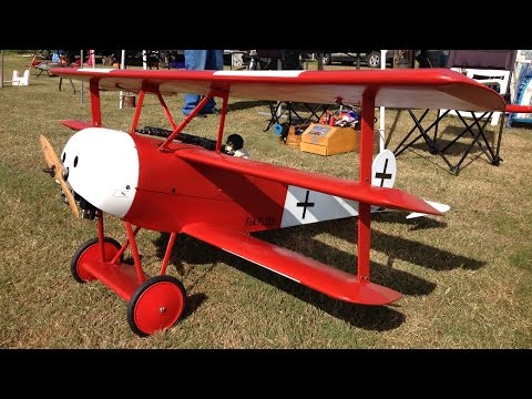 Giant Scale Fokker Dr.1 Triplane RC Plane - Red Baron WWI Warbird at Warbirds Over Whatcom