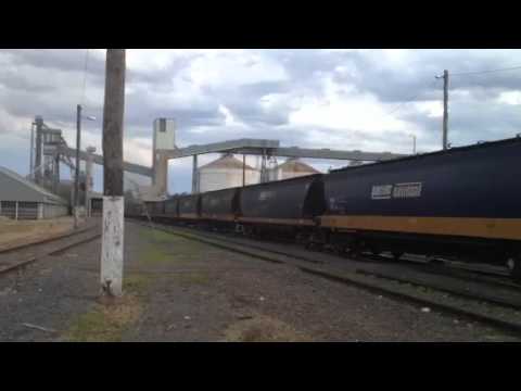2 XR'S and a H at Dunolly , grain train on Christmas eve