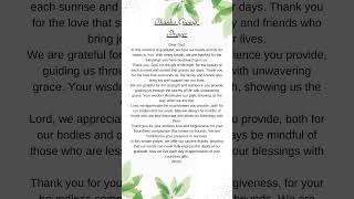 Thanks Giving Lord's Prayer❤ Gratitude Prayer🙏 Divine Prayers #thanksgivingprayer