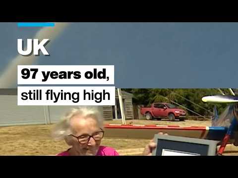 UK: 97-year-old woman breaks her own record for oldest wing walker