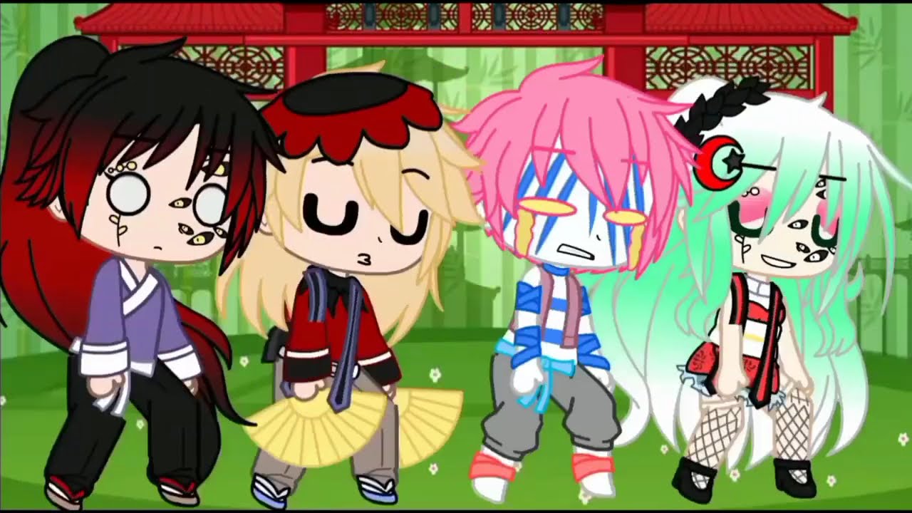Dancing for a while//demon slayer//gacha club