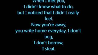 Scarlett Johansson &amp; Peter Yorn . Relator Lyric