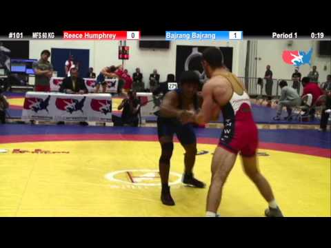 60 KG SF - Reece Humphrey (TMWC) vs. Bajrang (IND)