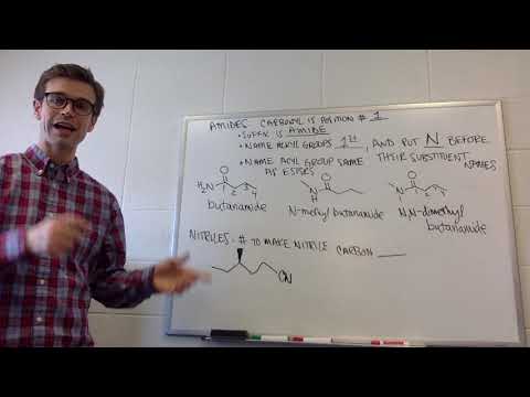 Naming Amides and Nitriles