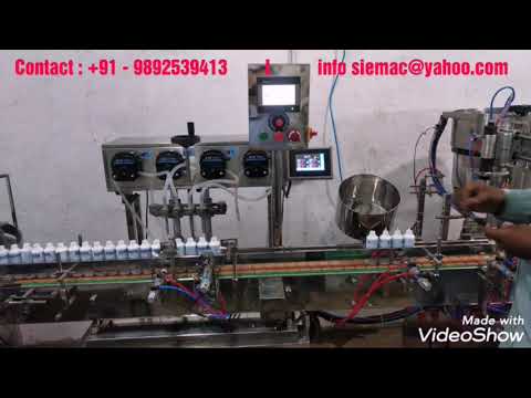 Peristaltic Pump Based Automatic Filling And Capping Machine