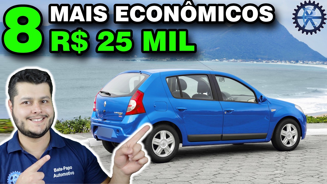 8 MOST ECONOMICAL CARS up to 25 THOUSAND REAIS