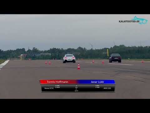 Tormis Hoffmann - Nissan GT-R vs Janar Lükk - BMW 320i. Dragrace@KuressaareKiirendus2019