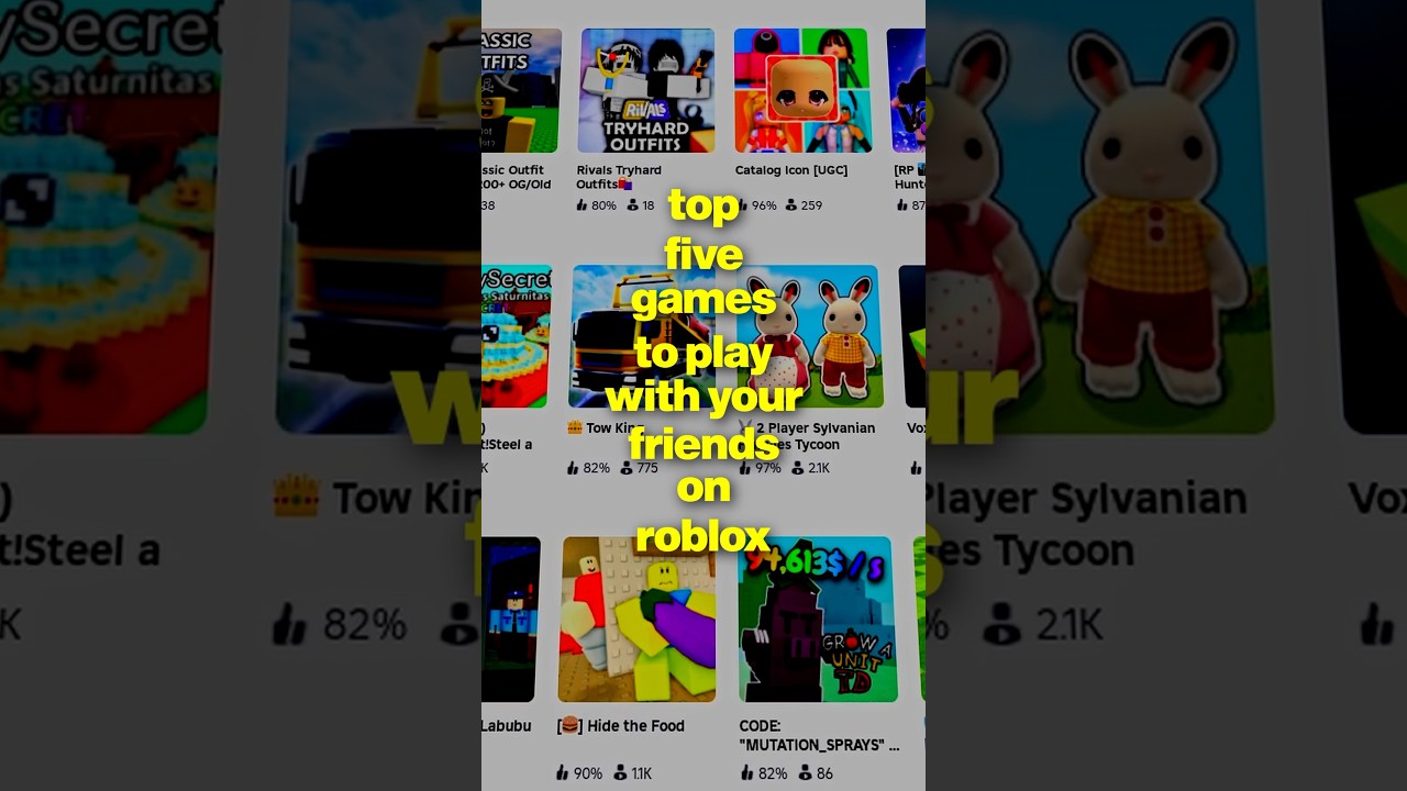 5 Roblox Games to Play With Friends