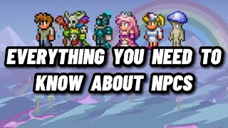 Everything to know about terraria NPCS (Max happiness + how to get)