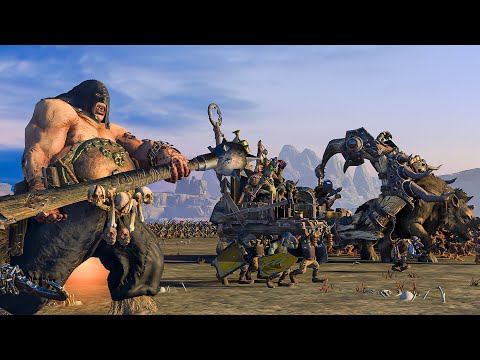 GNOBLAR HORDES vs SKAVEN - Total War: Warhammer
