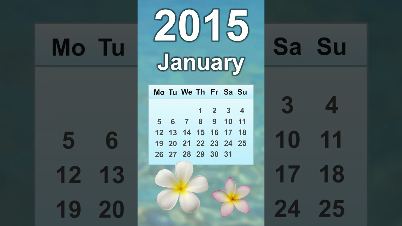 January 2015 Calendar