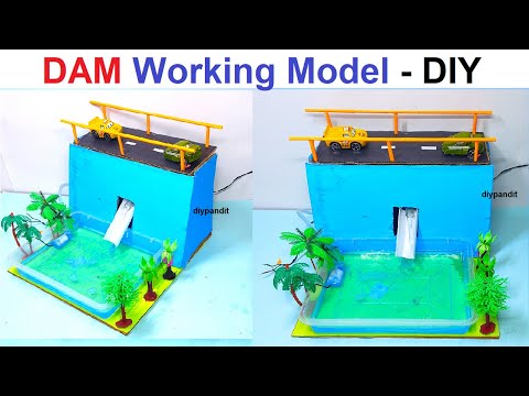 dam working model for science project exhibition new innovative design diy howtofunda