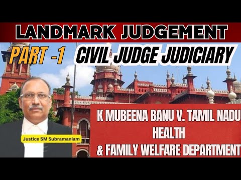 K Mubeena Banu v. Tamil Nadu Health & Family Welfare Department landmark judgement  Article 21