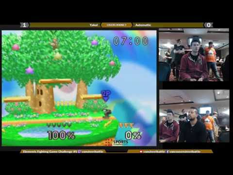 Elements Fighting Game Challenge #5 - Smash 64 - L2 - Yakal vs Automattic