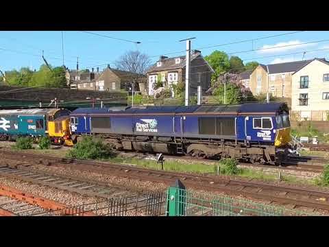 66433 with 37403 dit 6k27 Carlisle Yard - Crewe Basford Hall Engineers, 16th May 2018
