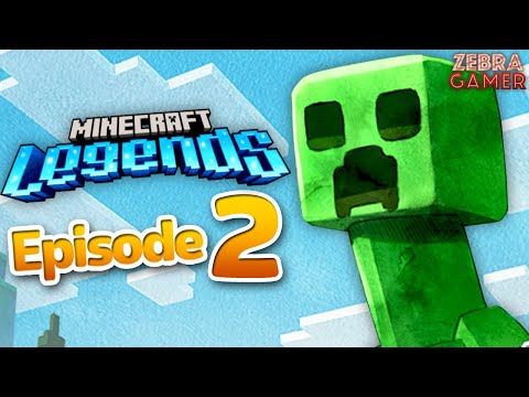 Minecraft Legends Gameplay Walkthrough Part 2 - Joining the Mobs! Creepers, Skeletons, and Zombies!
