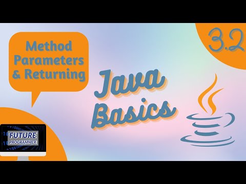 Method Parameters And Returning Java Basics 3 2