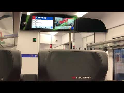 SOB Schweizerische Südostbahn | Treno Gottardo - Ansage
