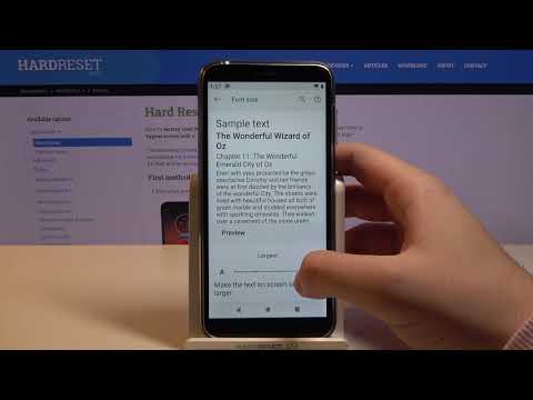 How to Set Up the Font Size in MOTOROLA E6 Play -  Font Size Settings
