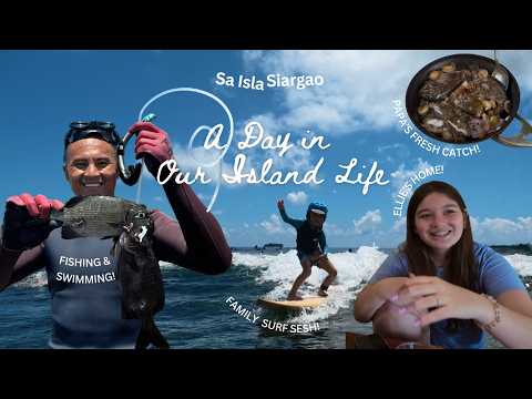 A Day in Our Island Life | Swim, Fishing, & Surf Sesh + cooking papa's fresh catch!