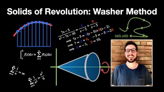 Solids of Revolution: The Washer Method - Analytic Geometry and Calculus II | Lecture 9