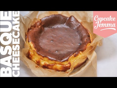 SUPER EASY Burnt Basque Cheesecake Recipe | Cupcake Jemma Channel