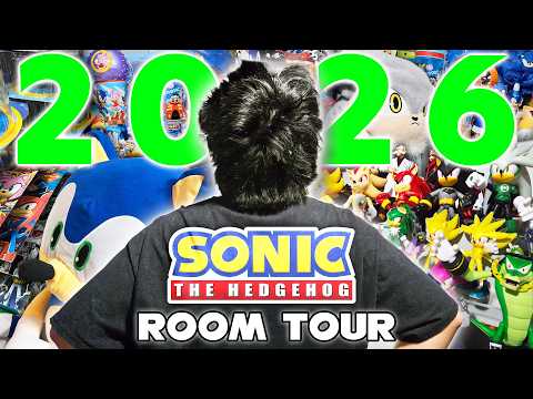 MY SONIC THE HEDGEHOG MERCH COLLECTION ROOM TOUR! (2026)
