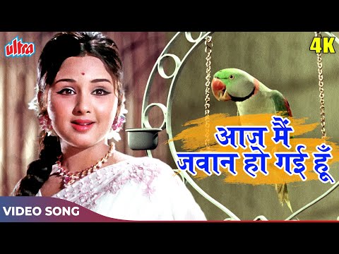 Aaj Main Jawan Ho Gayee Hoon (4K) Hindi Songs : Lata Mangeshkar | Leena C | Main Sundar Hoon (1971)