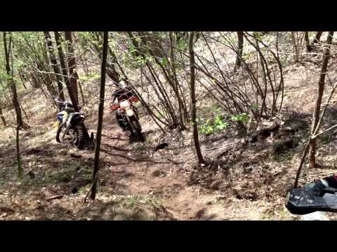 KTM SX 525 Hard Crash in forest