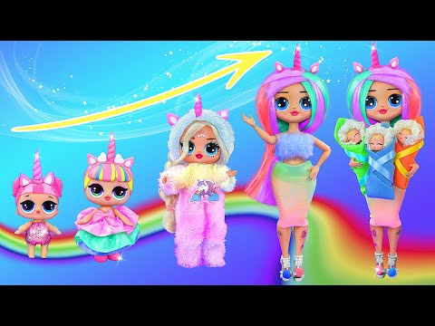 Rainbow Unicorn Growing Up / 10 Ideas for LOL