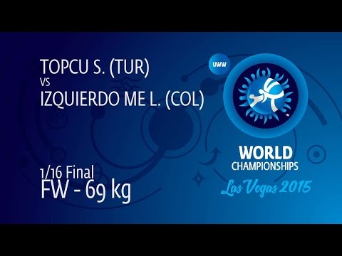1/16 FW - 69 kg: L. IZQUIERDO ME (COL) df. S. TOPCU (TUR), 5-3